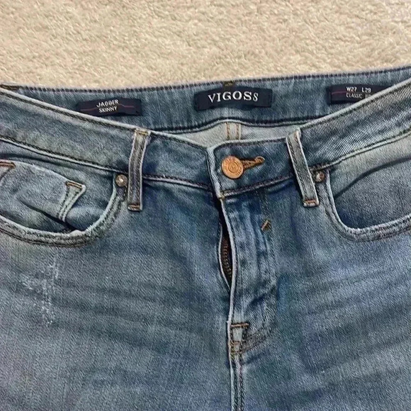 Vigoss Medium Wash Skinny Jeans - size 27 - Picture 4 of 5